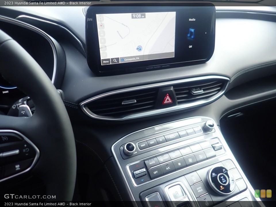 Black Interior Controls for the 2023 Hyundai Santa Fe Limited AWD #144865375