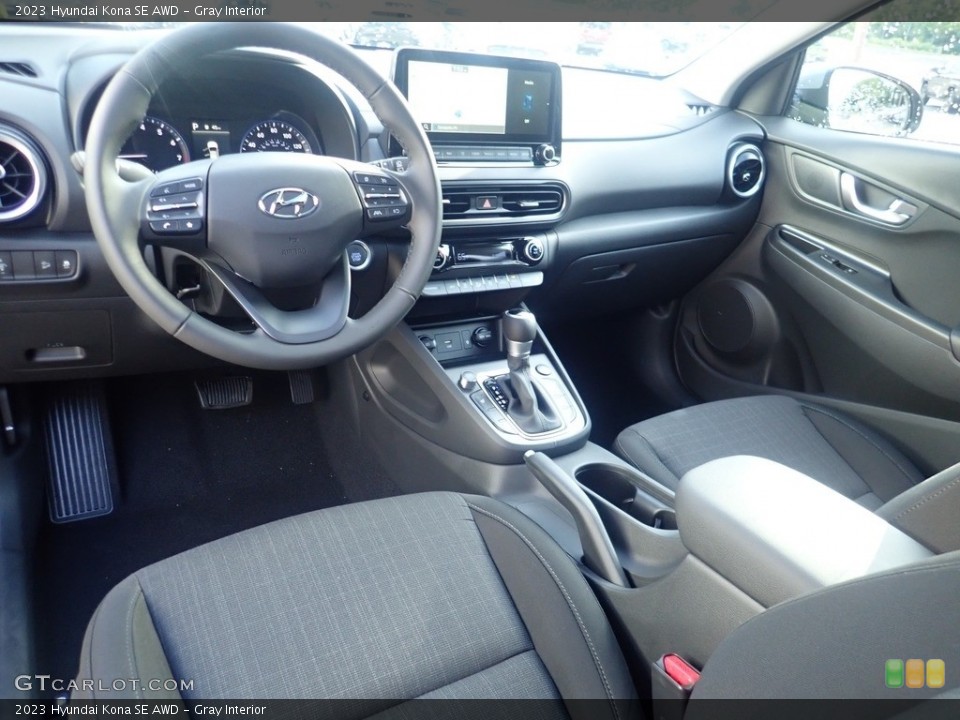 Gray Interior Photo for the 2023 Hyundai Kona SE AWD #144865729