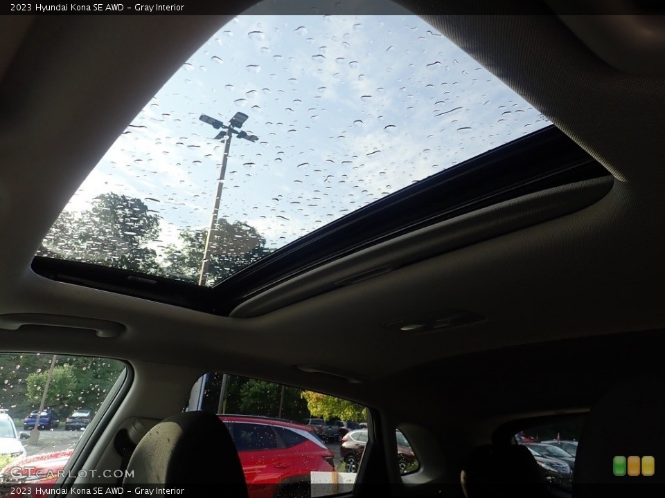Gray Interior Sunroof for the 2023 Hyundai Kona SE AWD #144865834
