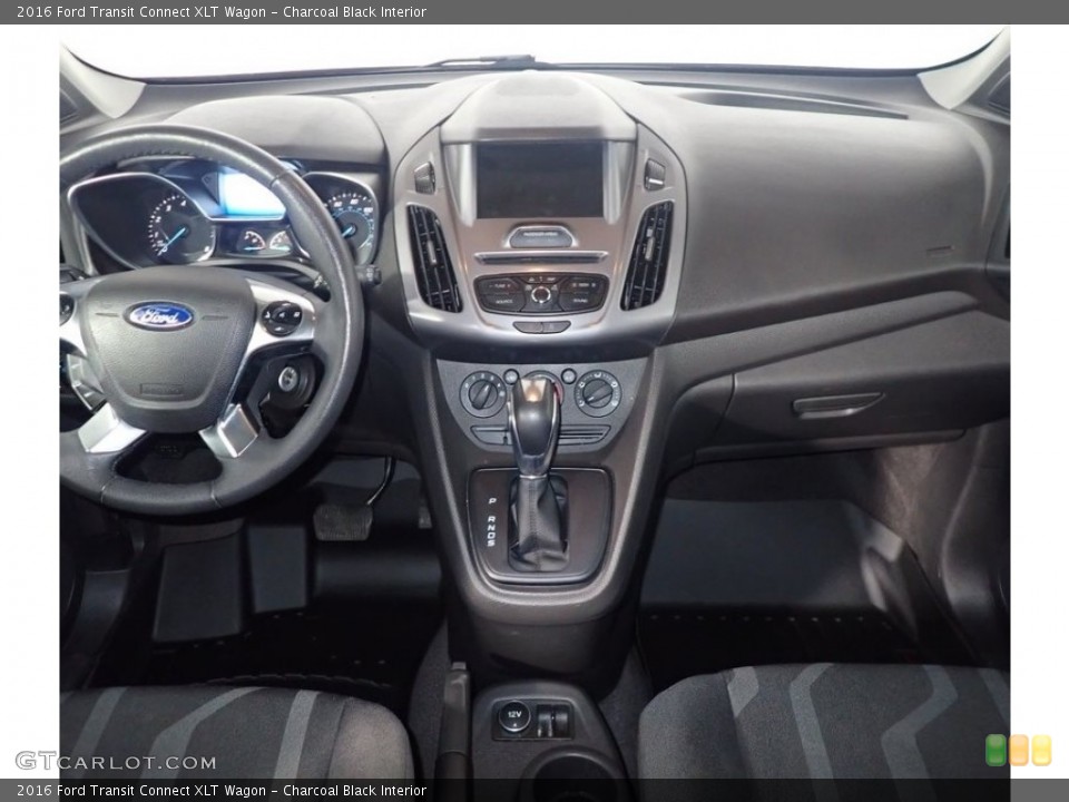 Charcoal Black Interior Dashboard for the 2016 Ford Transit Connect XLT Wagon #144870706