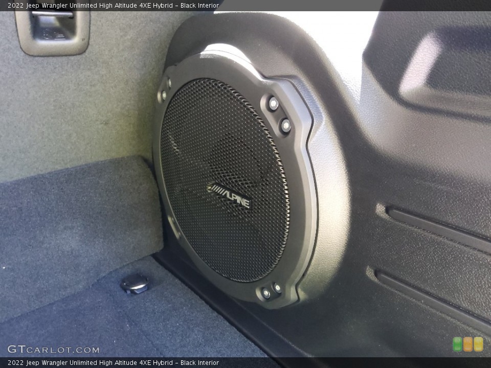Black Interior Audio System for the 2022 Jeep Wrangler Unlimited High Altitude 4XE Hybrid #144871153