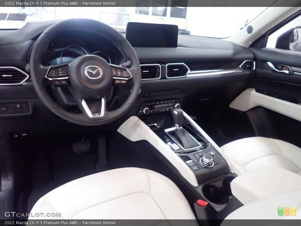 Parchment Interior Photo for the 2022 Mazda CX-5 S Premium Plus AWD #144876611