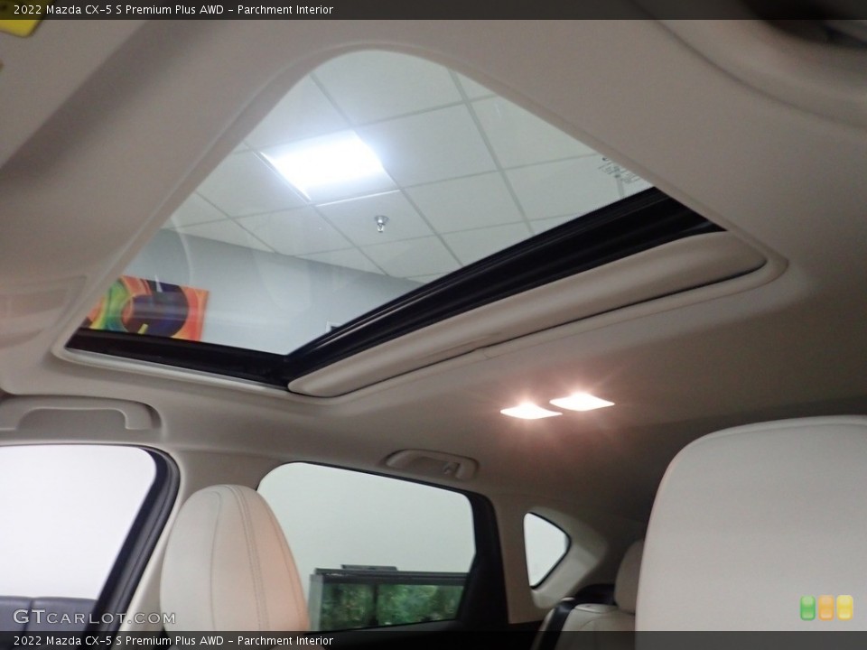 Parchment Interior Sunroof for the 2022 Mazda CX-5 S Premium Plus AWD #144876656
