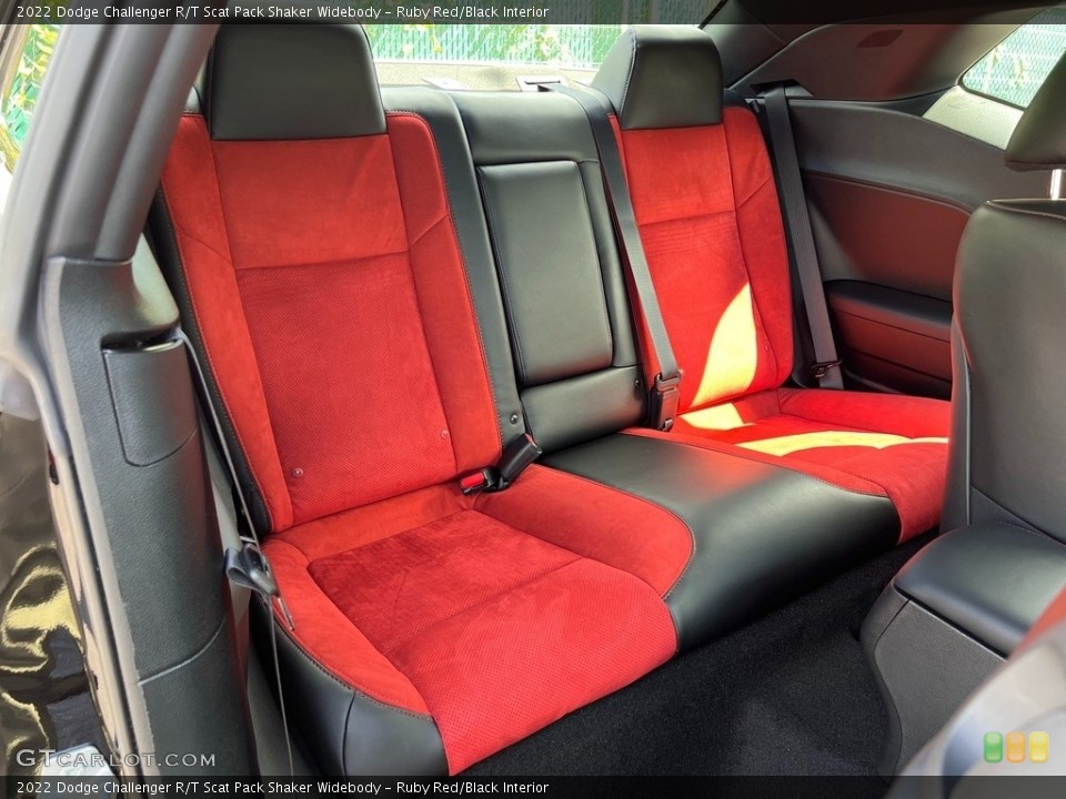 Ruby Red/Black Interior Rear Seat for the 2022 Dodge Challenger R/T Scat Pack Shaker Widebody #144879392