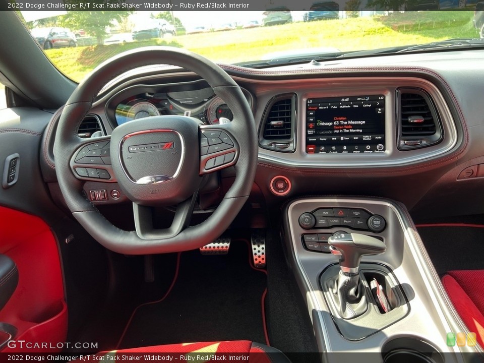Ruby Red/Black Interior Dashboard for the 2022 Dodge Challenger R/T Scat Pack Shaker Widebody #144879446