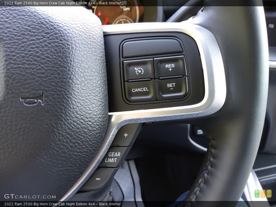 Black Interior Steering Wheel for the 2022 Ram 2500 Big Horn Crew Cab Night Edition 4x4 #144882263