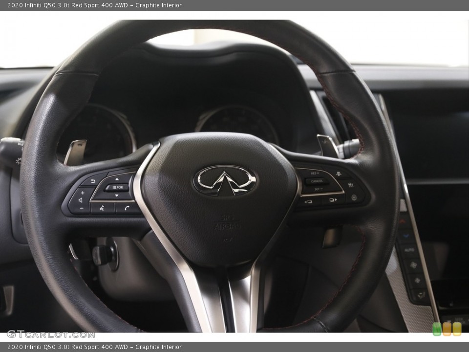 Graphite Interior Steering Wheel for the 2020 Infiniti Q50 3.0t Red Sport 400 AWD #144882878