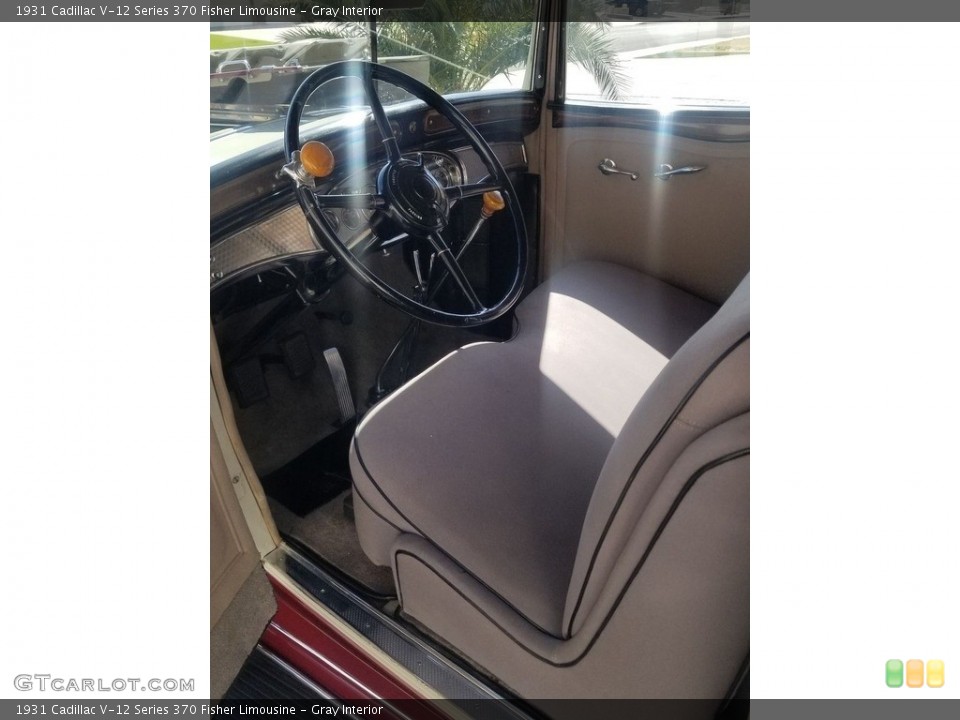 Gray Interior Photo for the 1931 Cadillac V-12 Series 370 Fisher Limousine #144882884