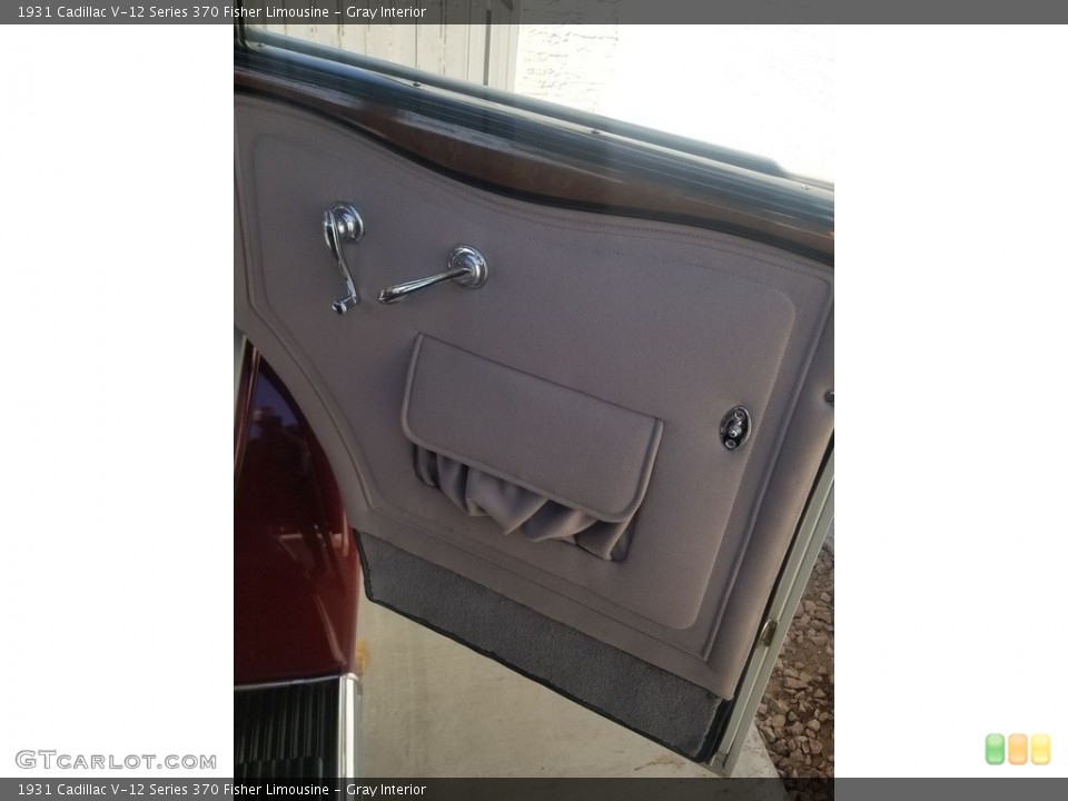 Gray Interior Door Panel for the 1931 Cadillac V-12 Series 370 Fisher Limousine #144882902