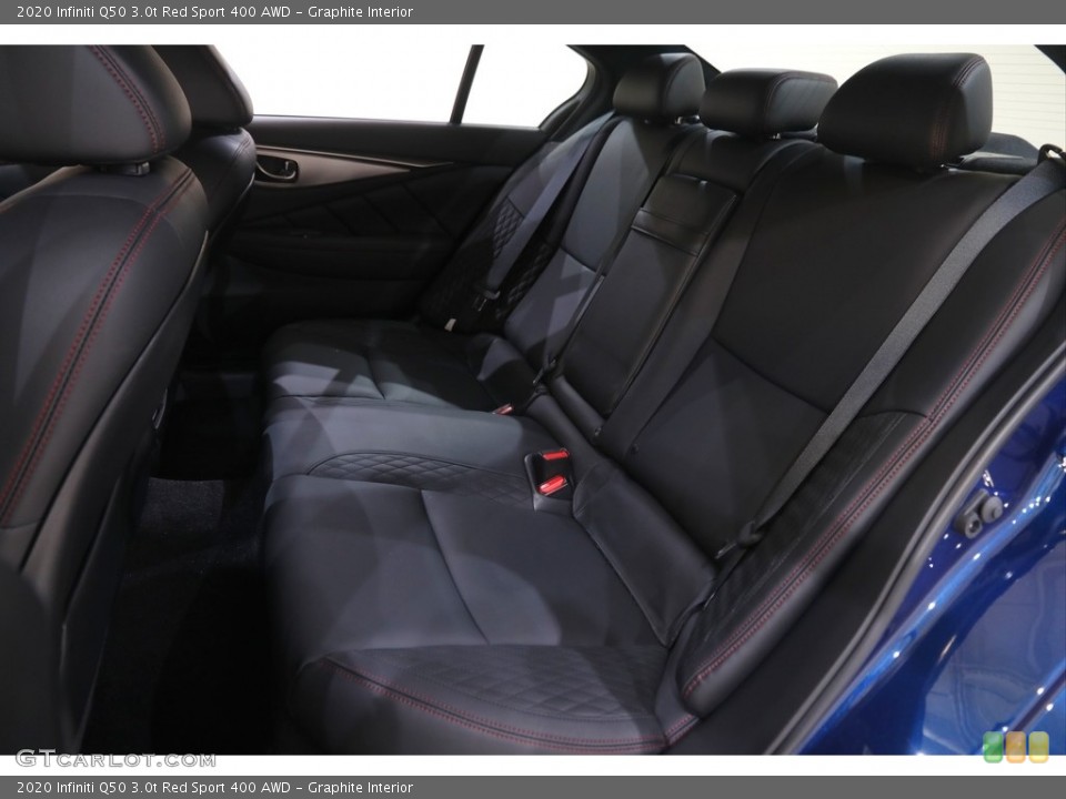 Graphite Interior Rear Seat for the 2020 Infiniti Q50 3.0t Red Sport 400 AWD #144882971