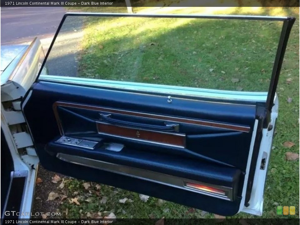 Dark Blue Interior Door Panel for the 1971 Lincoln Continental Mark III Coupe #144883340