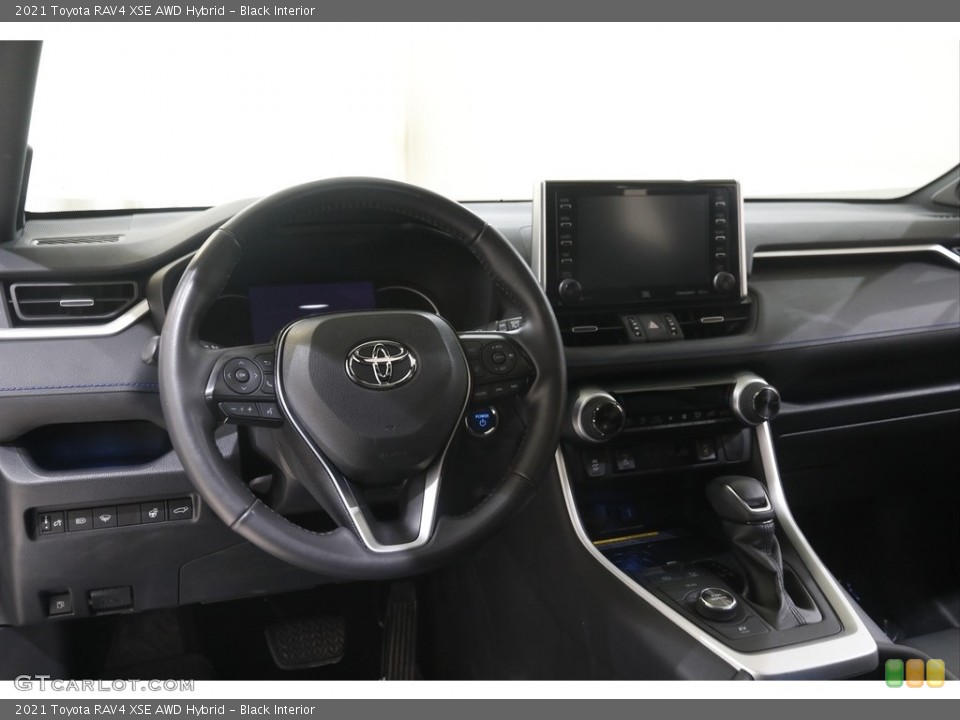 Black Interior Dashboard for the 2021 Toyota RAV4 XSE AWD Hybrid #144884551