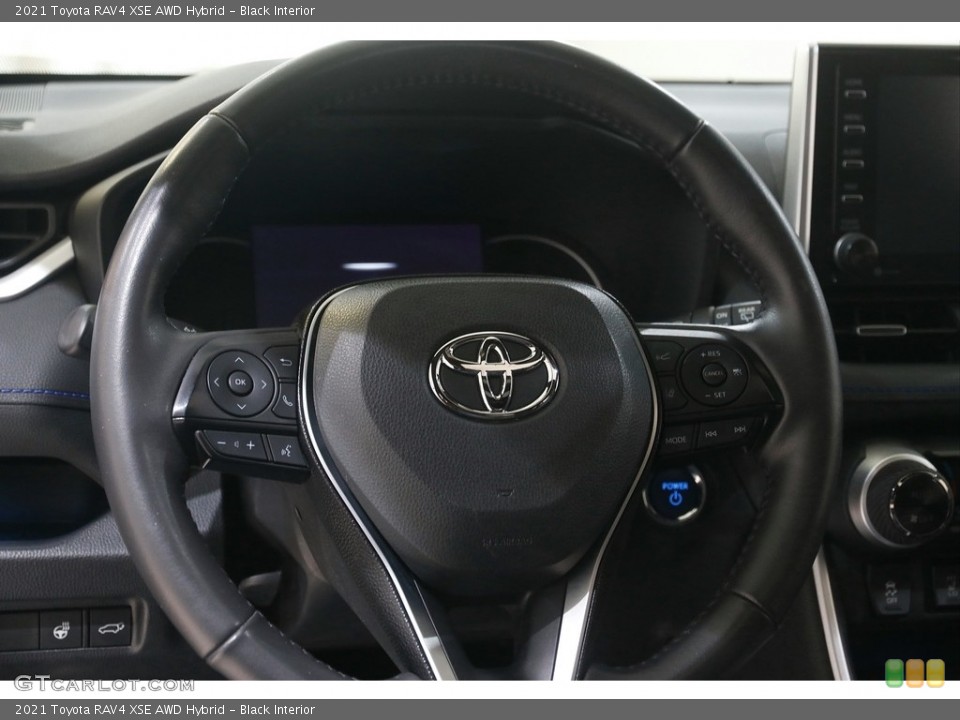 Black Interior Steering Wheel for the 2021 Toyota RAV4 XSE AWD Hybrid #144884572