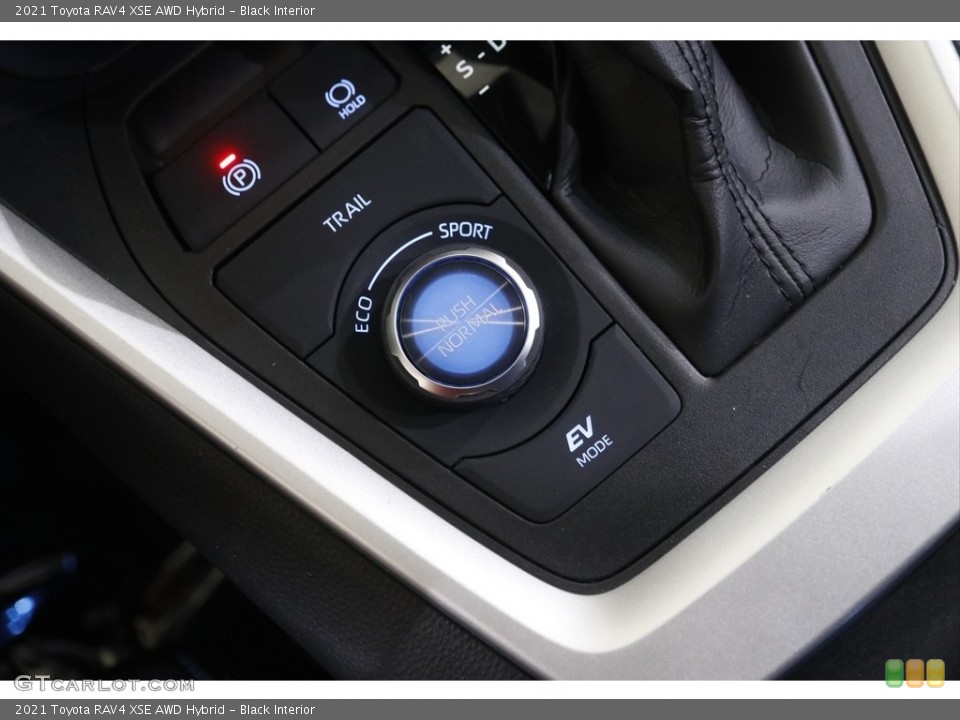 Black Interior Controls for the 2021 Toyota RAV4 XSE AWD Hybrid #144884758
