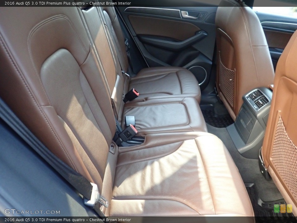 Chestnut Brown Interior Rear Seat for the 2016 Audi Q5 3.0 TDI Premium Plus quattro #144884947