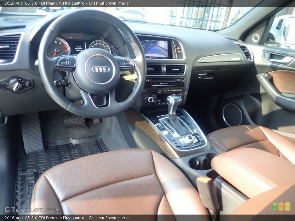 Chestnut Brown Interior Photo for the 2016 Audi Q5 3.0 TDI Premium Plus quattro #144885010