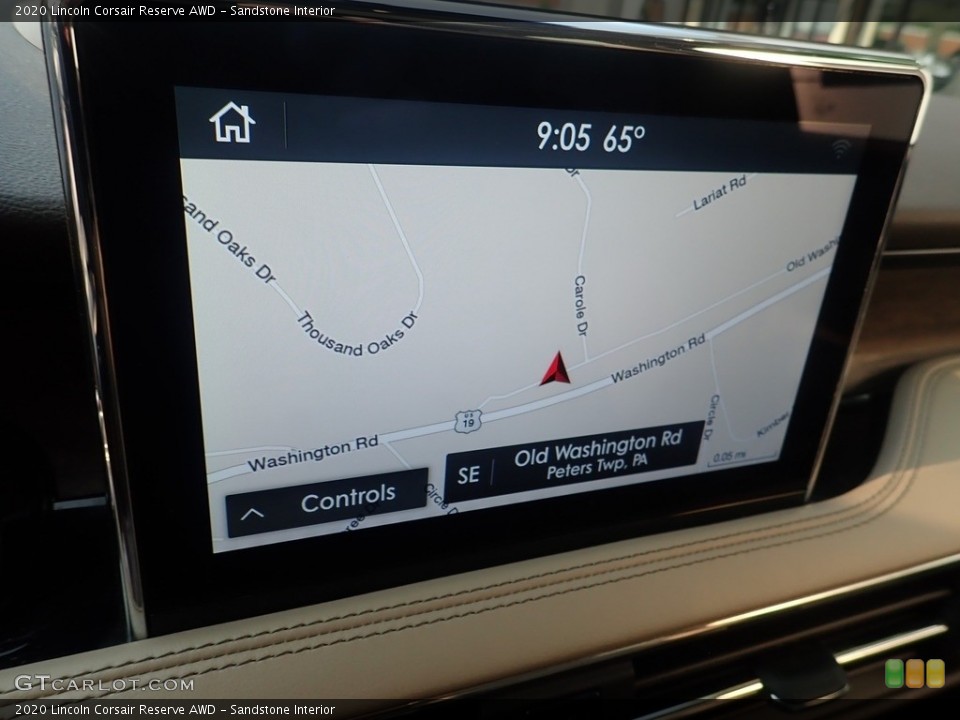 Sandstone Interior Navigation for the 2020 Lincoln Corsair Reserve AWD #144885649