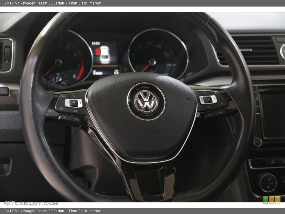 Titan Black Interior Steering Wheel for the 2017 Volkswagen Passat SE Sedan #144885727