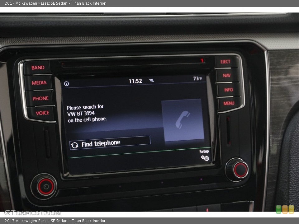 Titan Black Interior Controls for the 2017 Volkswagen Passat SE Sedan #144885808