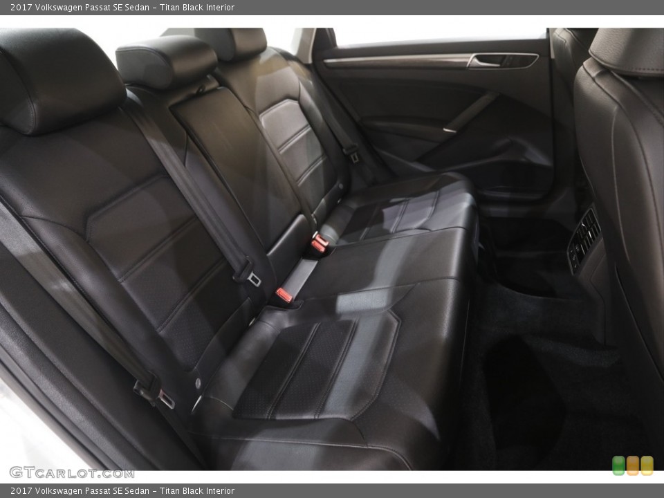 Titan Black Interior Rear Seat for the 2017 Volkswagen Passat SE Sedan #144885925