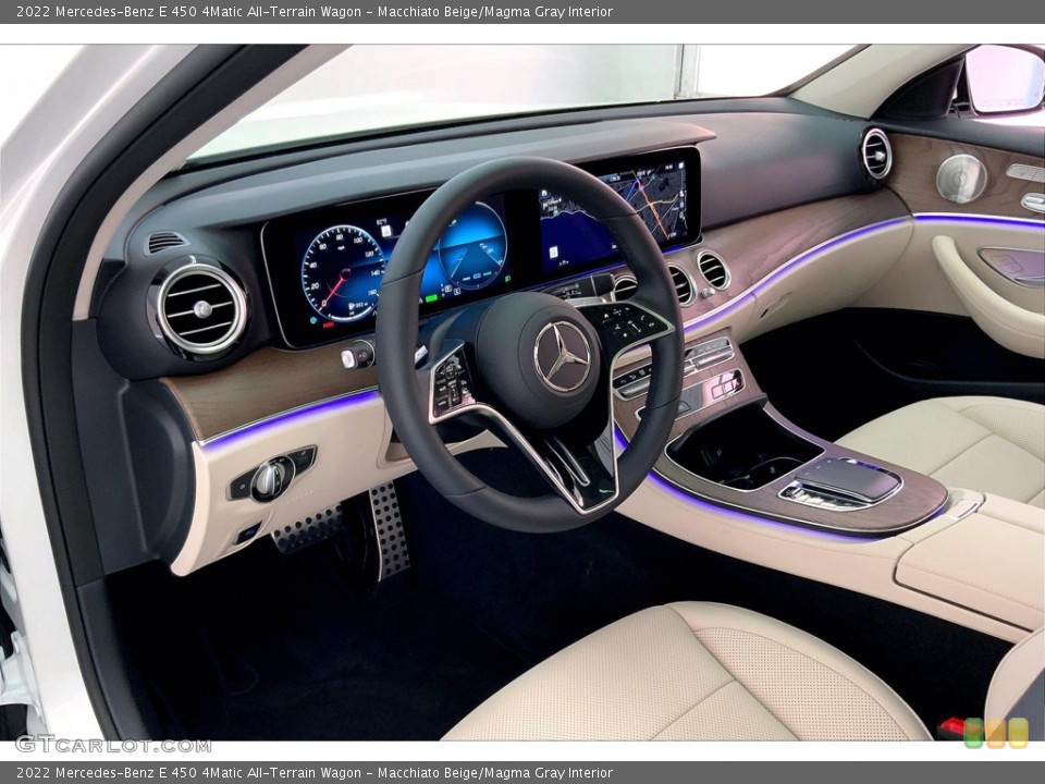 Macchiato Beige/Magma Gray Interior Photo for the 2022 Mercedes-Benz E 450 4Matic All-Terrain Wagon #144887317