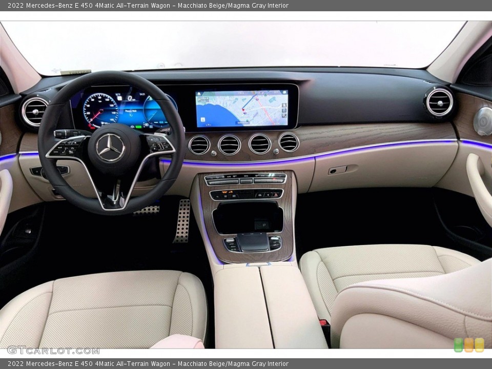 Macchiato Beige/Magma Gray Interior Dashboard for the 2022 Mercedes-Benz E 450 4Matic All-Terrain Wagon #144887365