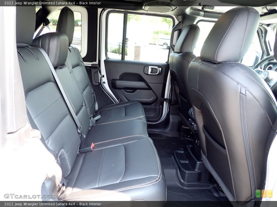 Black Interior Rear Seat for the 2022 Jeep Wrangler Unlimited Sahara 4x4 #144887473