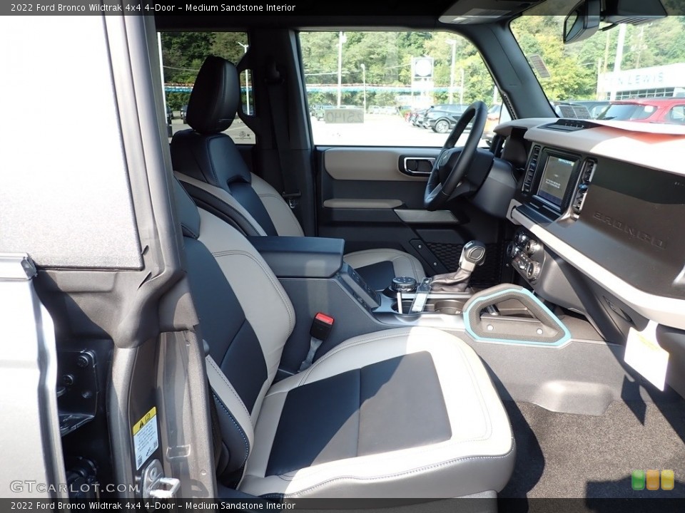 Medium Sandstone Interior Front Seat for the 2022 Ford Bronco Wildtrak 4x4 4-Door #144888196