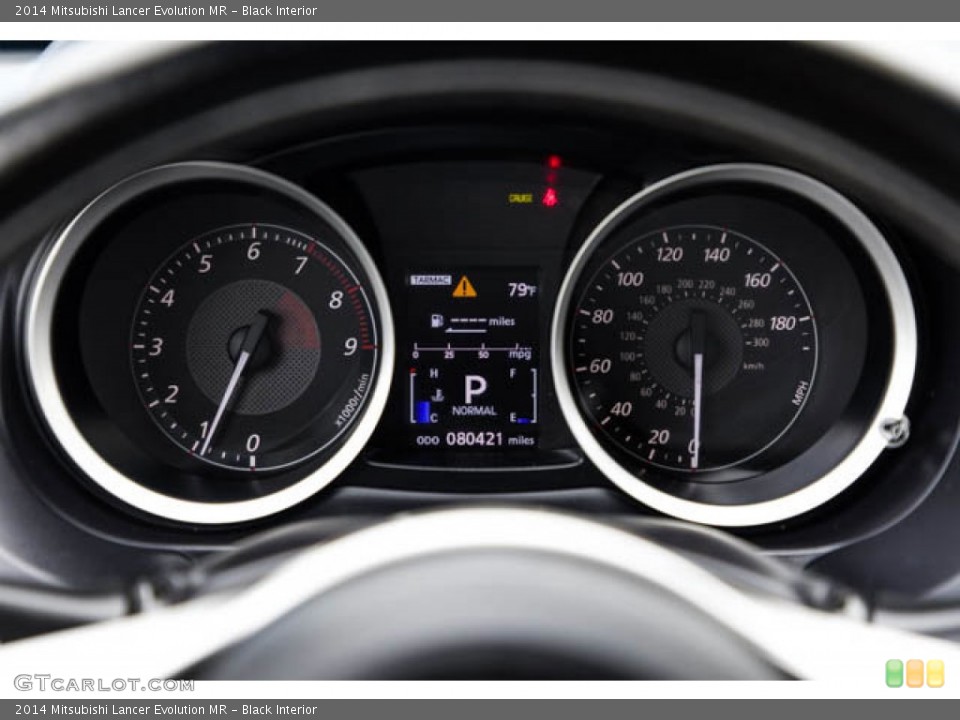 Black Interior Gauges for the 2014 Mitsubishi Lancer Evolution MR #144888202