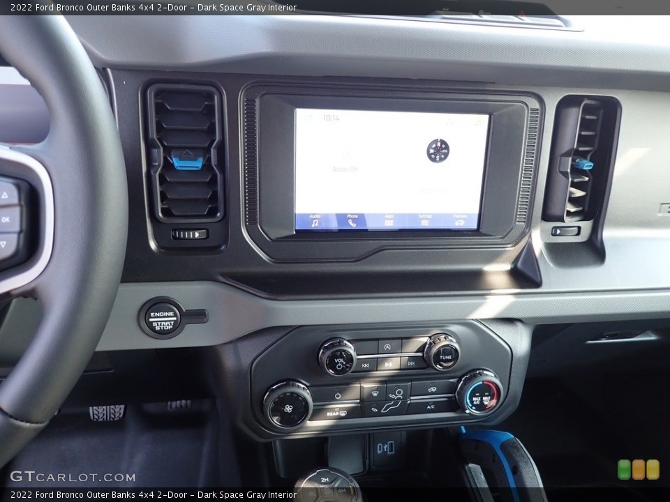 Dark Space Gray Interior Controls for the 2022 Ford Bronco Outer Banks 4x4 2-Door #144888580