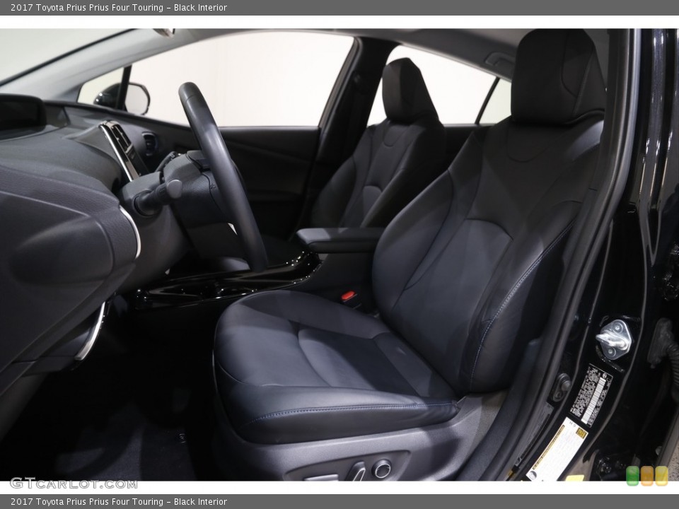 Black Interior Front Seat for the 2017 Toyota Prius Prius Four Touring #144889312