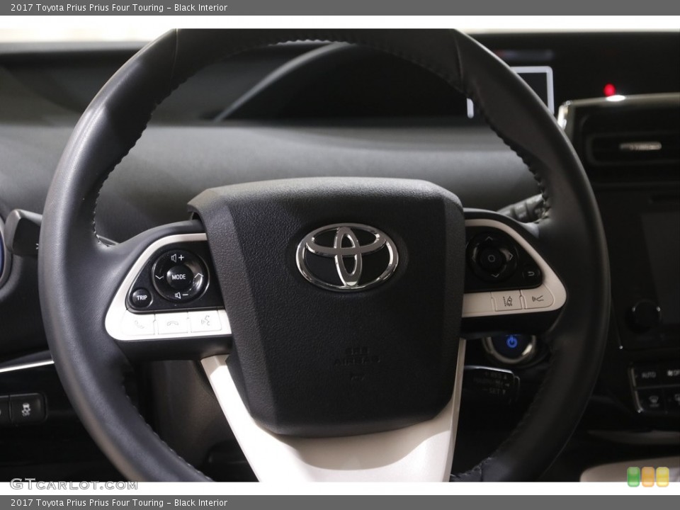 Black Interior Steering Wheel for the 2017 Toyota Prius Prius Four Touring #144889321