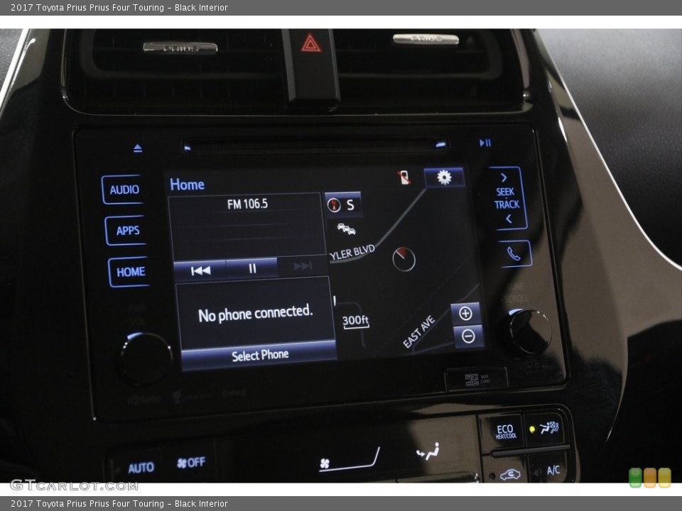Black Interior Navigation for the 2017 Toyota Prius Prius Four Touring #144889336