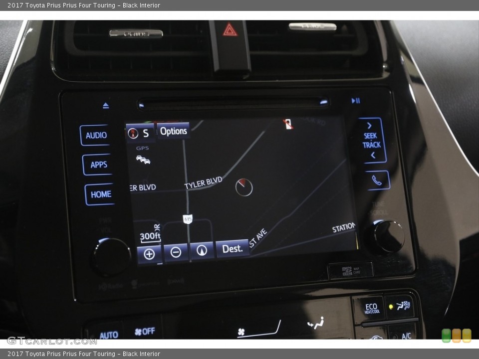 Black Interior Navigation for the 2017 Toyota Prius Prius Four Touring #144889342