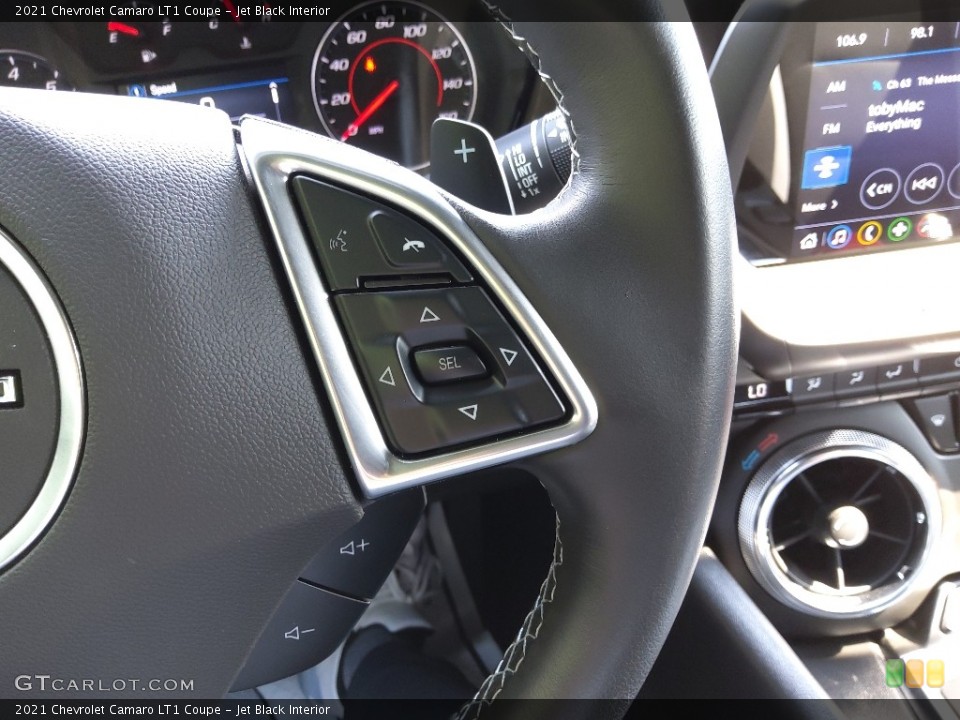 Jet Black Interior Steering Wheel for the 2021 Chevrolet Camaro LT1 Coupe #144890362