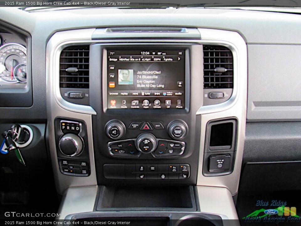 Black/Diesel Gray Interior Controls for the 2015 Ram 1500 Big Horn Crew Cab 4x4 #144891957
