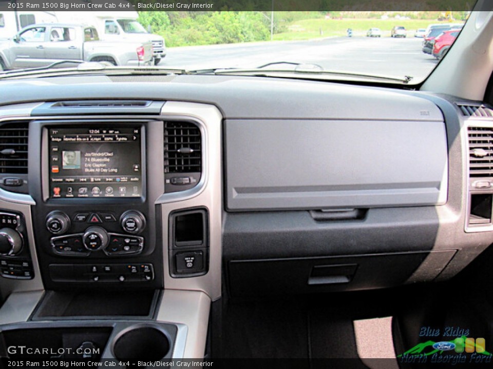 Black/Diesel Gray Interior Dashboard for the 2015 Ram 1500 Big Horn Crew Cab 4x4 #144891966