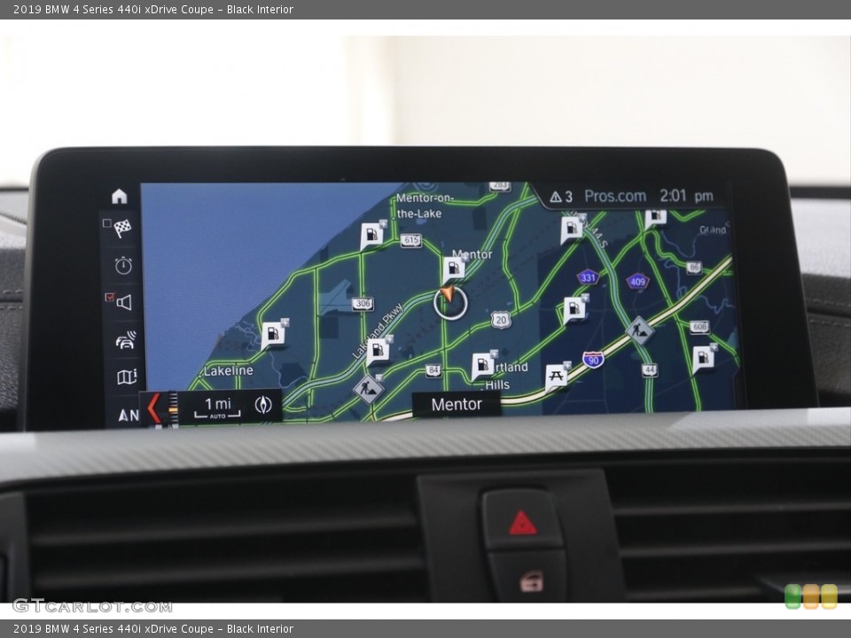 Black Interior Navigation for the 2019 BMW 4 Series 440i xDrive Coupe #144892703
