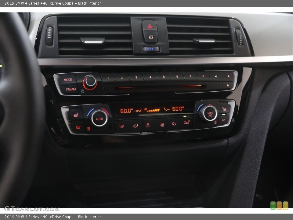 Black Interior Controls for the 2019 BMW 4 Series 440i xDrive Coupe #144892777