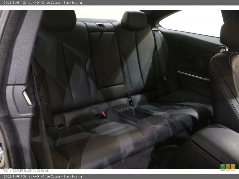 Black Interior Rear Seat for the 2019 BMW 4 Series 440i xDrive Coupe #144892900