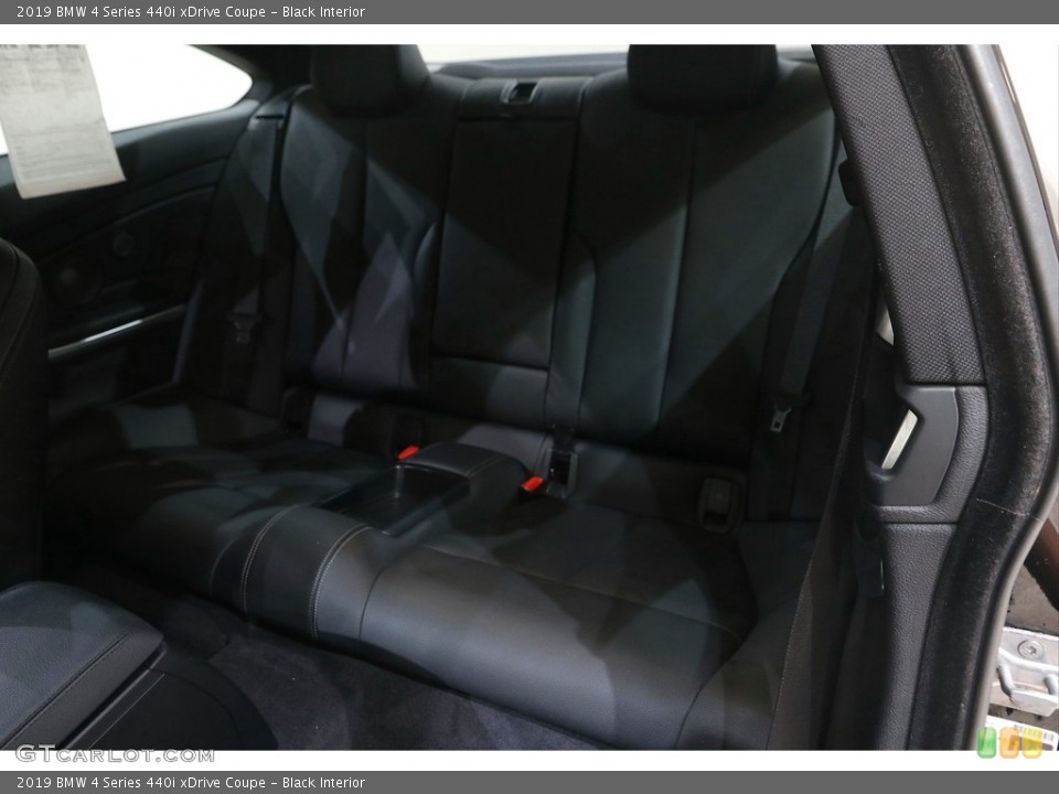 Black Interior Rear Seat for the 2019 BMW 4 Series 440i xDrive Coupe #144892915