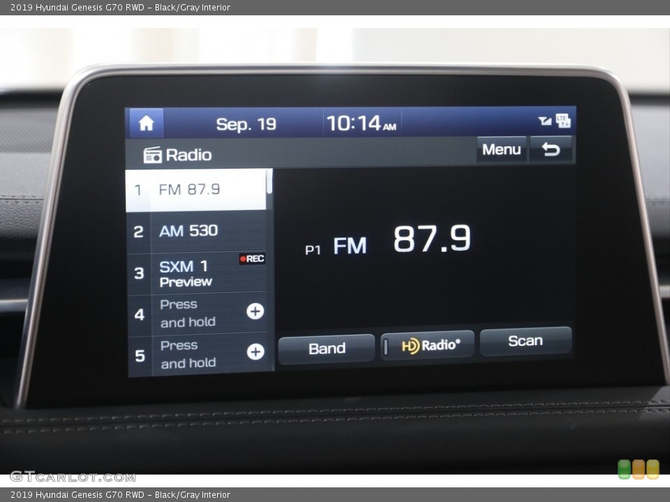 Black/Gray Interior Audio System for the 2019 Hyundai Genesis G70 RWD #144895027