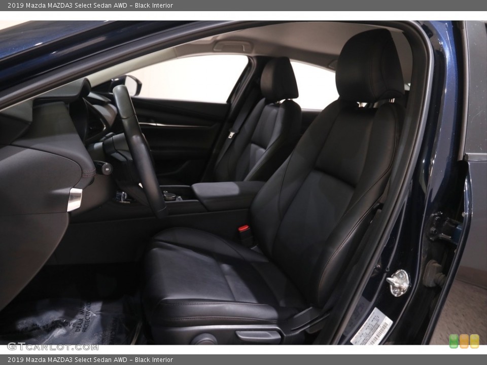 Black Interior Front Seat for the 2019 Mazda MAZDA3 Select Sedan AWD #144896323