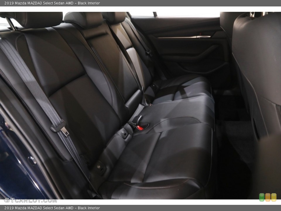 Black Interior Rear Seat for the 2019 Mazda MAZDA3 Select Sedan AWD #144896542