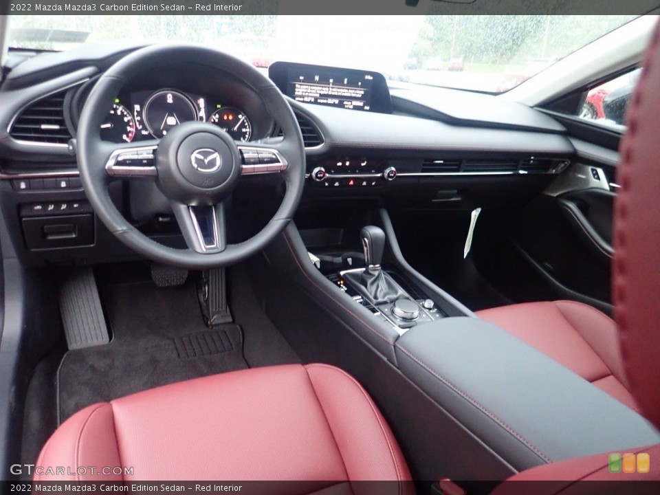 Red Interior Photo for the 2022 Mazda Mazda3 Carbon Edition Sedan #144898123