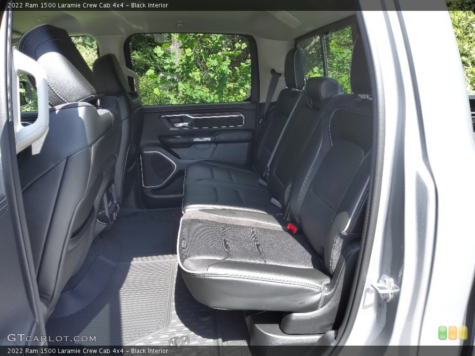 Black Interior Rear Seat for the 2022 Ram 1500 Laramie Crew Cab 4x4 #144898774