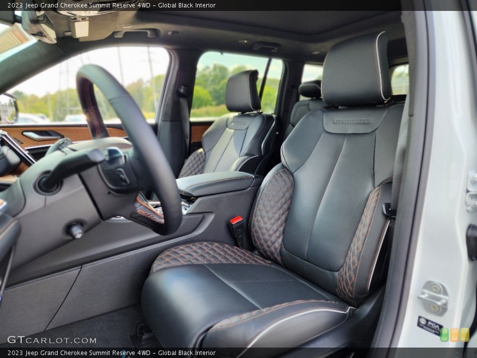 Global Black Interior Front Seat for the 2023 Jeep Grand Cherokee Summit Reserve 4WD #144899482