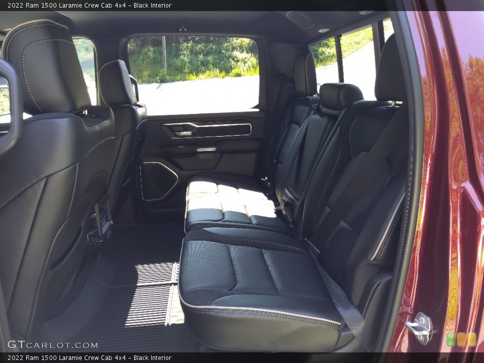 Black Interior Rear Seat for the 2022 Ram 1500 Laramie Crew Cab 4x4 #144899773