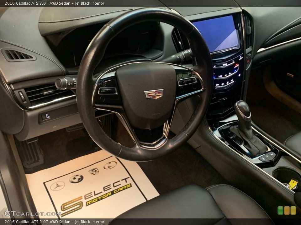 Jet Black Interior Dashboard for the 2016 Cadillac ATS 2.0T AWD Sedan #144900217