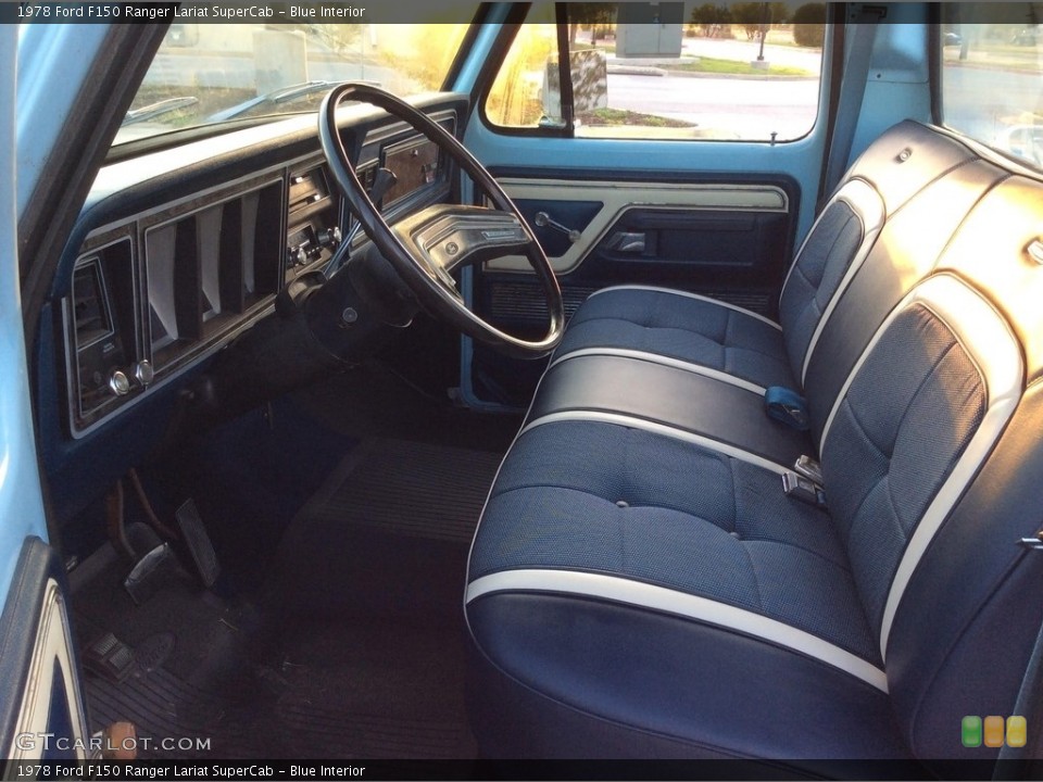 Blue Interior Photo for the 1978 Ford F150 Ranger Lariat SuperCab #144904372